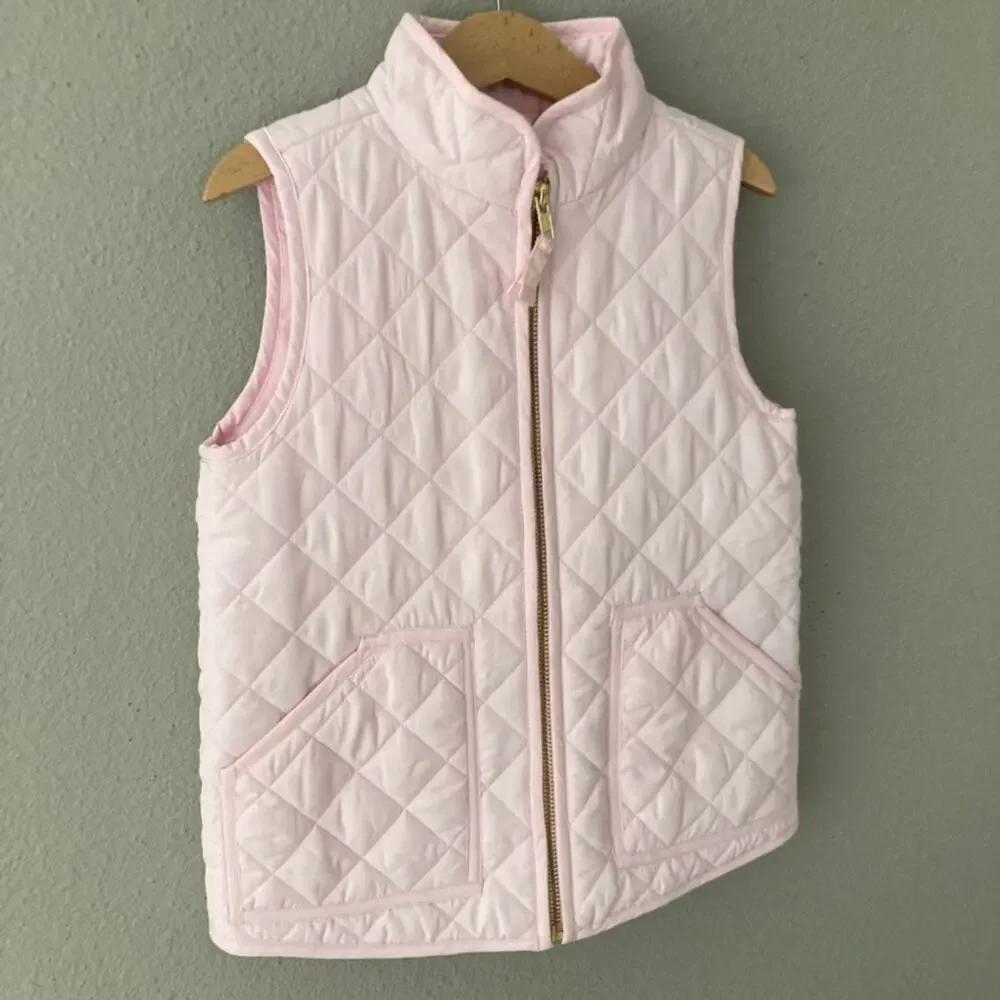 Crewcuts Quilted Vest - Pale Pink - 4-5
